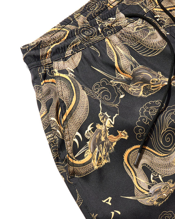 maharishi | 1549 Dragon Swim Shorts Black - Concrete