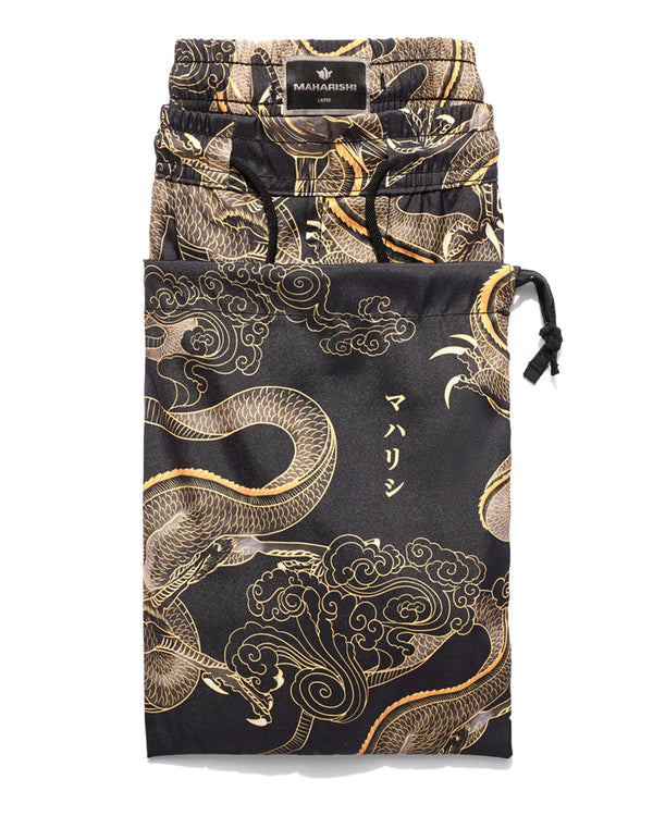maharishi | 1549 Dragon Swim Shorts Black - Concrete