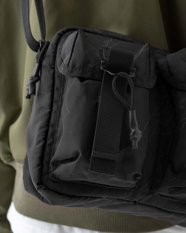maharishi | Camo M.A.L.I.C.E. Cross Body Bag Black - Concrete