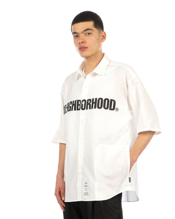 NEIGHBORHOOD | Trad Shirt White - Concrete