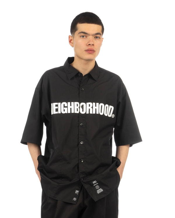 NEIGHBORHOOD | Trad Shirt Black - Concrete