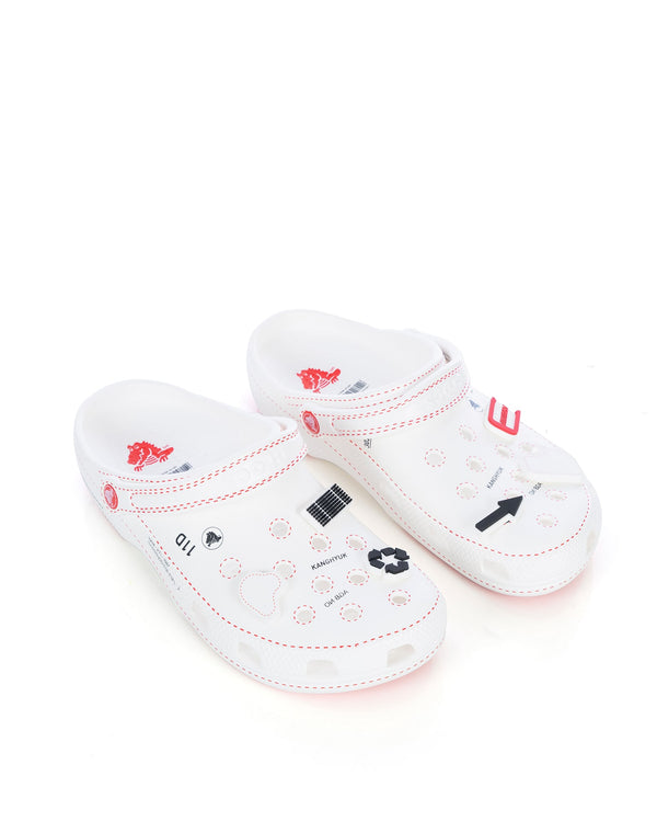 KANGHYUK | x Crocs Classic Clogs White - Concrete