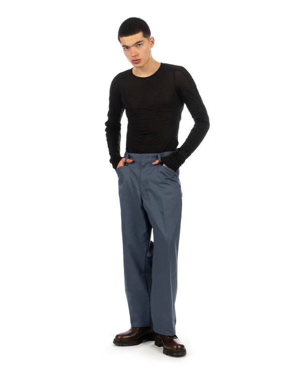 NEIGHBORHOOD | WP Wide Pants Blue Gray - Concrete