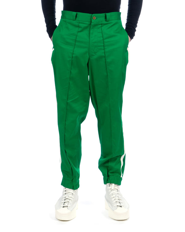 Haversack | Burberry Cross Track Pants Green - Concrete