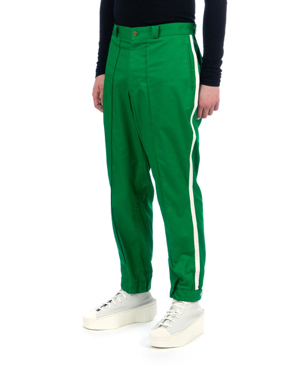 Haversack | Burberry Cross Track Pants Green - Concrete