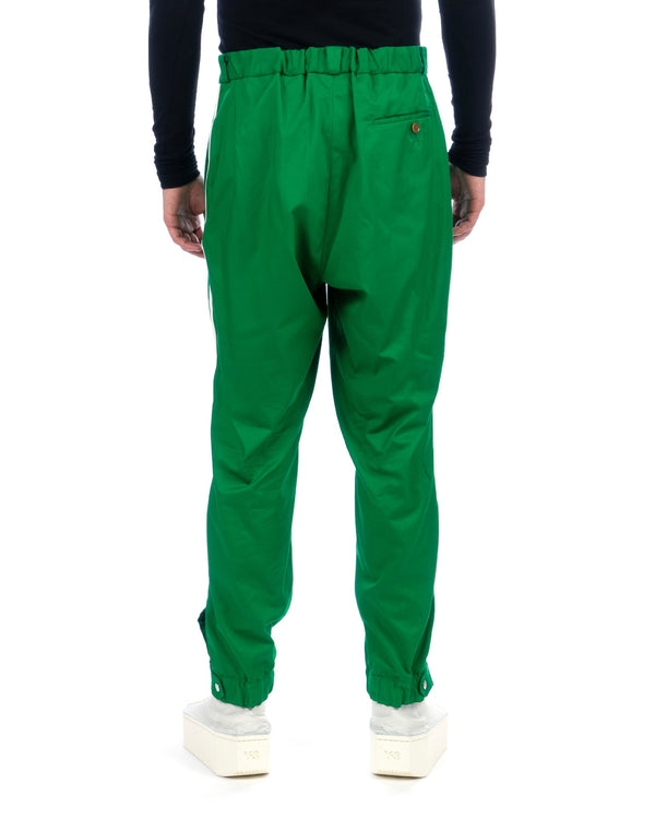 Haversack | Burberry Cross Track Pants Green - Concrete