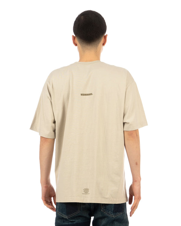 NEIGHBORHOOD | NH-4 T-Shirt Beige - Concrete