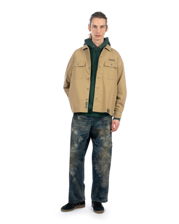 NEIGHBORHOOD | BDU Long Sleeve Shirt Beige - Concrete