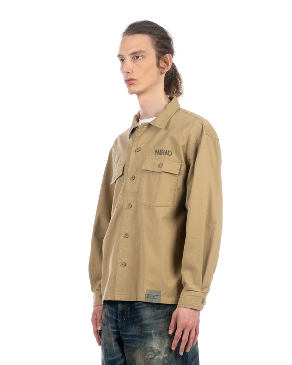 NEIGHBORHOOD | BDU Long Sleeve Shirt Beige - Concrete
