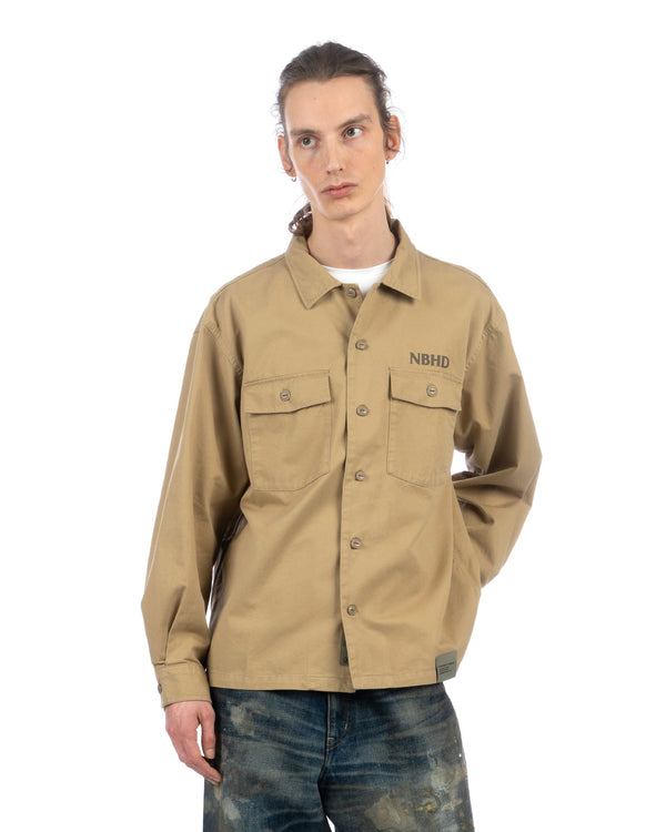 NEIGHBORHOOD | BDU Long Sleeve Shirt Beige - Concrete