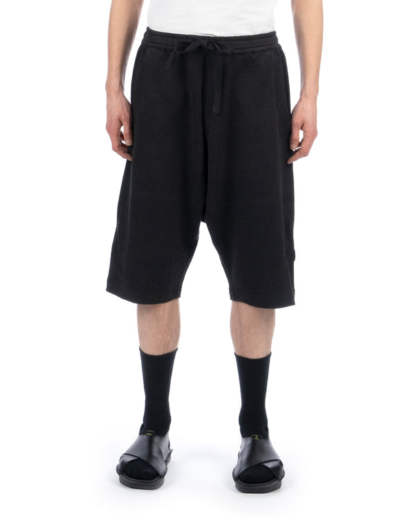 maharishi | 4265 Loose Low Hemp Sweat Shorts Black - Concrete