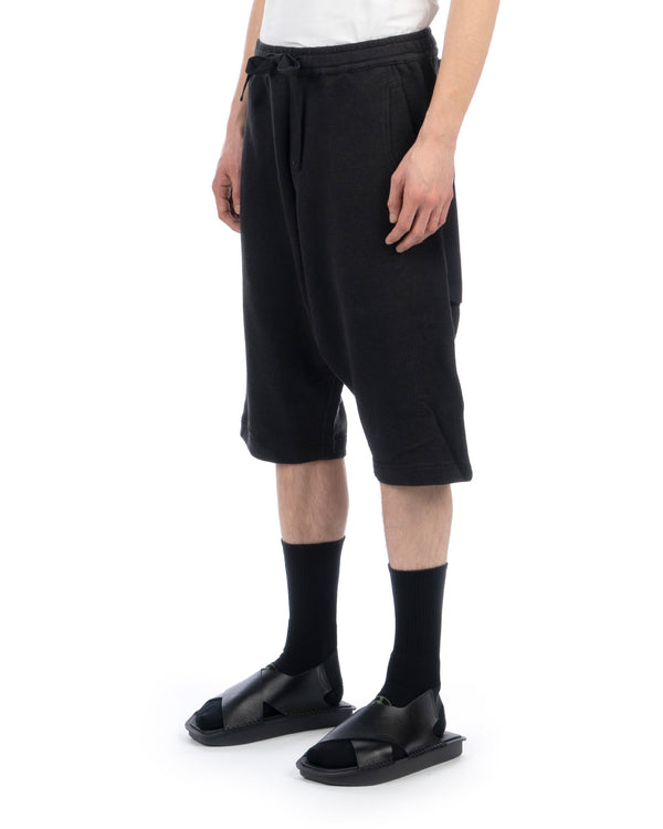 maharishi | 4265 Loose Low Hemp Sweat Shorts Black - Concrete