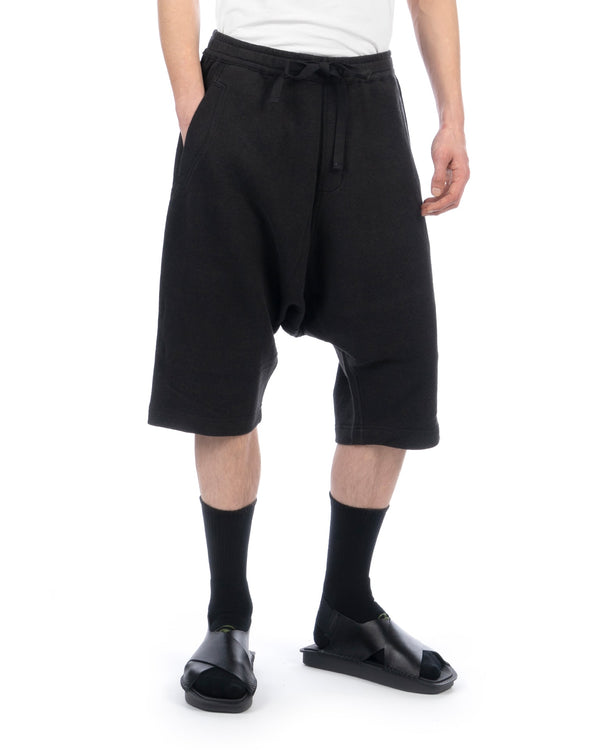maharishi | 4265 Loose Low Hemp Sweat Shorts Black - Concrete