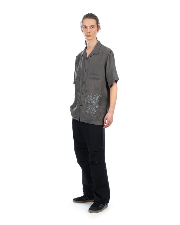 maharishi | 4508 Flying Cranes Shirt Charcoal - Concrete