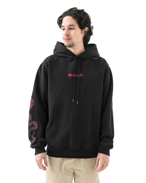 maharishi | 6010 Cobra Hoodie Black - Concrete