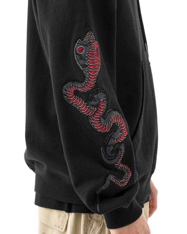 maharishi | 6010 Cobra Hoodie Black - Concrete