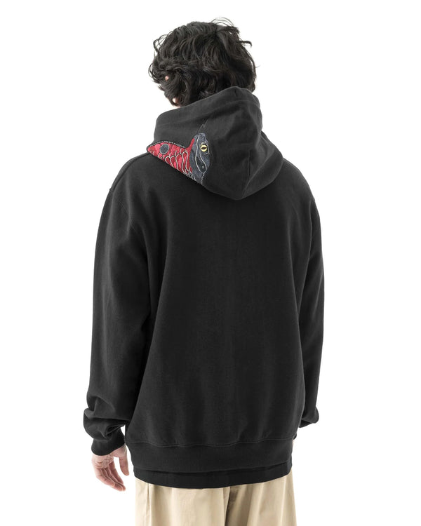 maharishi | 6010 Cobra Hoodie Black - Concrete