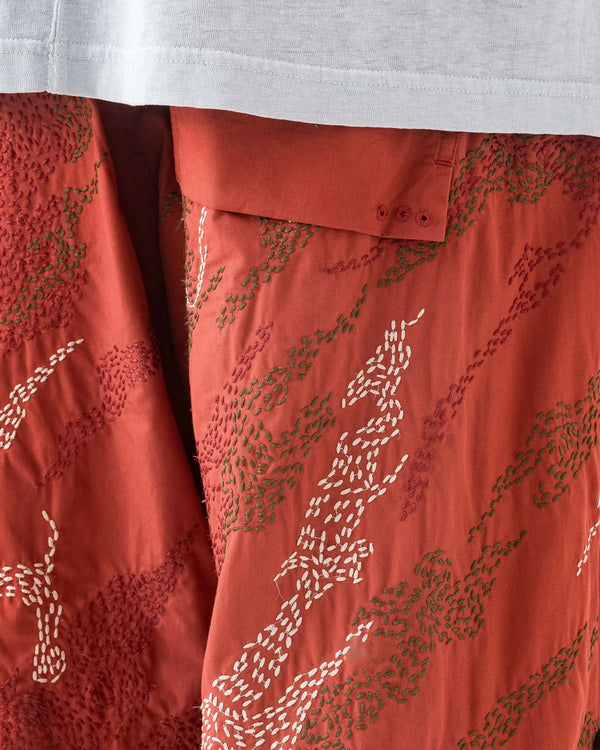 maharishi | 6206 Sashiko Bonsai Loose Snopants Redwood - Concrete
