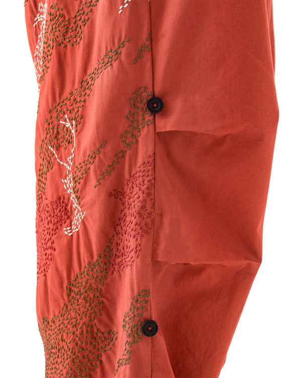 maharishi | 6206 Sashiko Bonsai Loose Snopants Redwood - Concrete