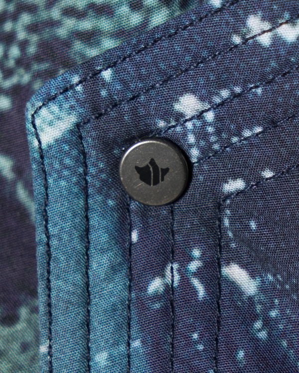 maharishi | Boro Crane Monk MA1 Jacket Indigo - Concrete