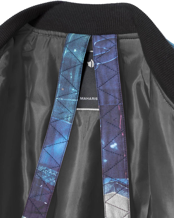 maharishi | Boro Crane Monk MA1 Jacket Indigo - Concrete