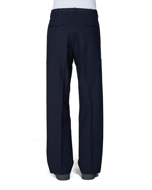 Marni | Tropical Wool Trousers Blueblack - Concrete