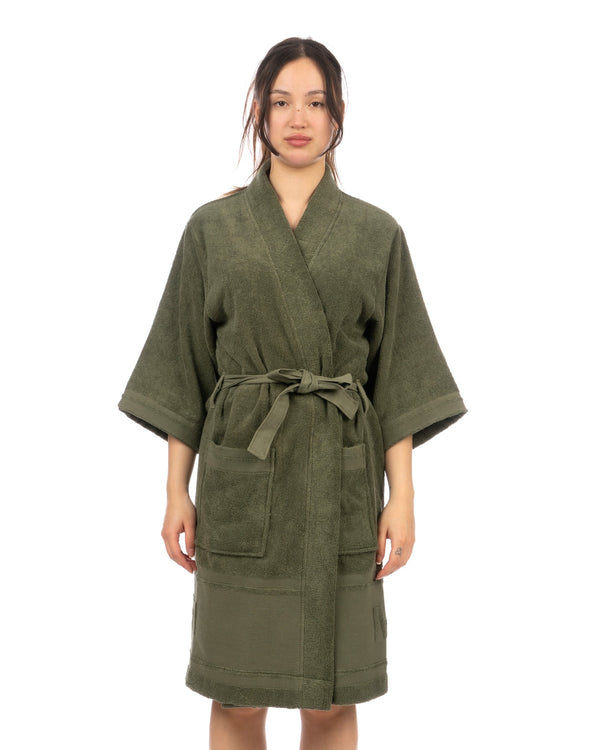 maharishi | 9370 Kimono Robe Olive - Concrete