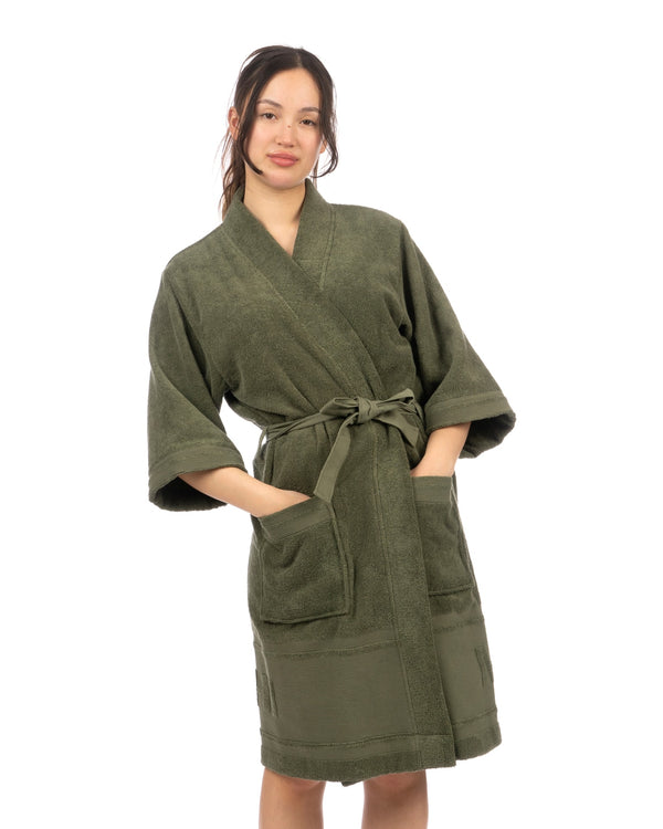 maharishi | 9370 Kimono Robe Olive - Concrete