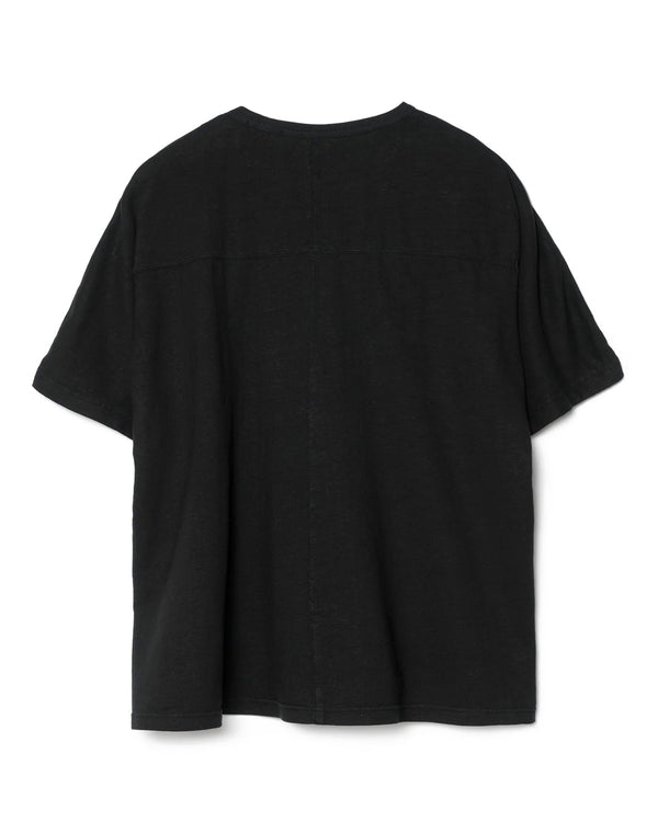 maharishi | 5234 Hemp Cross Loose T-Shirt Black - Concrete