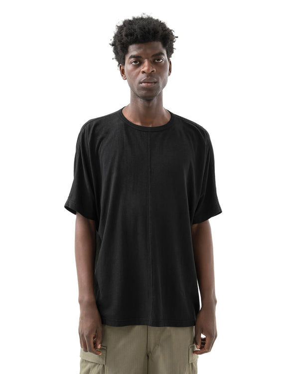 maharishi | 5234 Hemp Cross Loose T-Shirt Black - Concrete