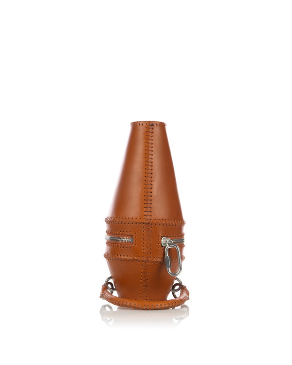 Saddermander | The Urn Petite Bag Cognac - Concrete