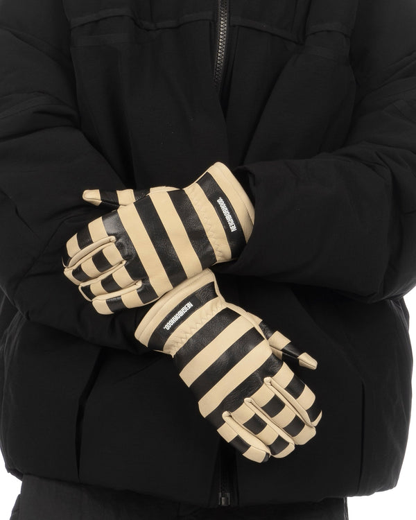 NEIGHBORHOOD | Border Glove Deer Leather Ivory - Concrete