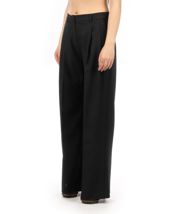 adidas Silver | W Wide Wool Pants Black - Concrete