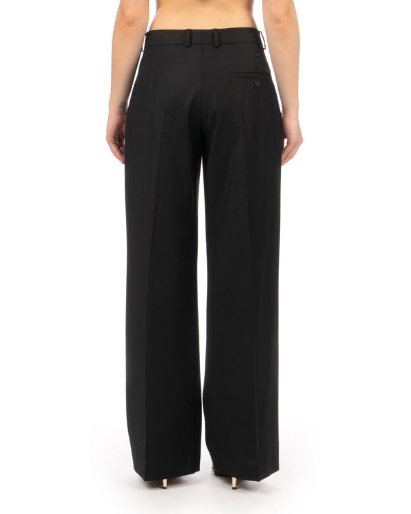 adidas Silver | W Wide Wool Pants Black - Concrete