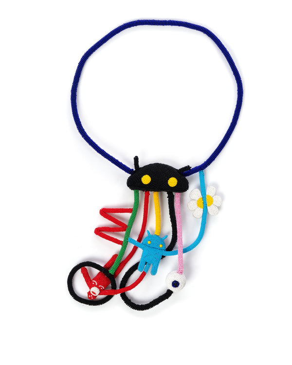 Walter Van Beirendonck | Android Hole Necklace Multi - Concrete