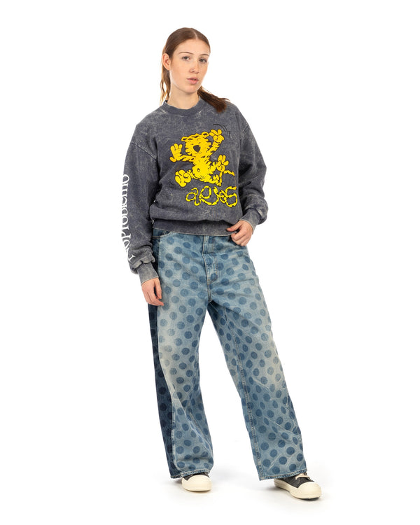 ARIES | Flatulant Tiger Sweatshirt Navy - Concrete