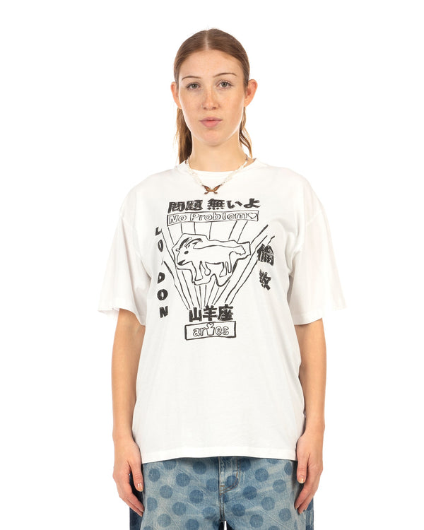 ARIES | Plastic Bag T-Shirt White - Concrete