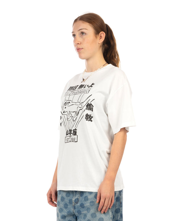 ARIES | Plastic Bag T-Shirt White - Concrete