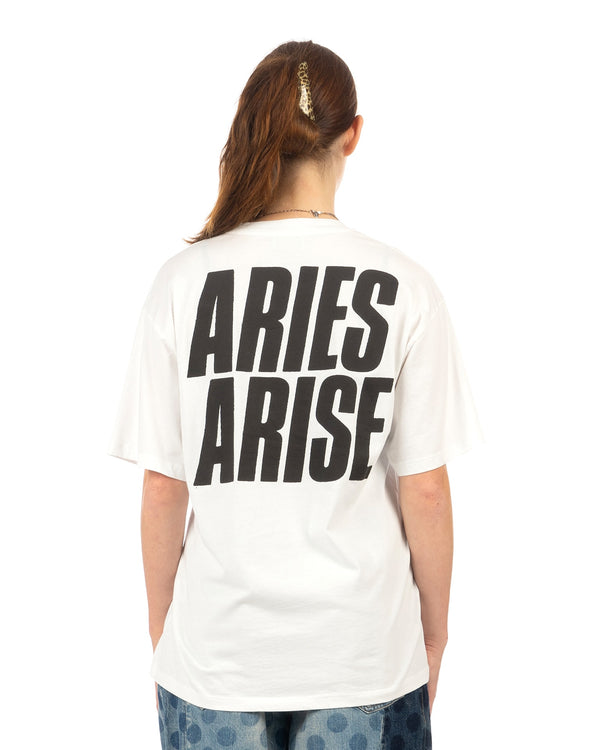 ARIES | Plastic Bag T-Shirt White - Concrete