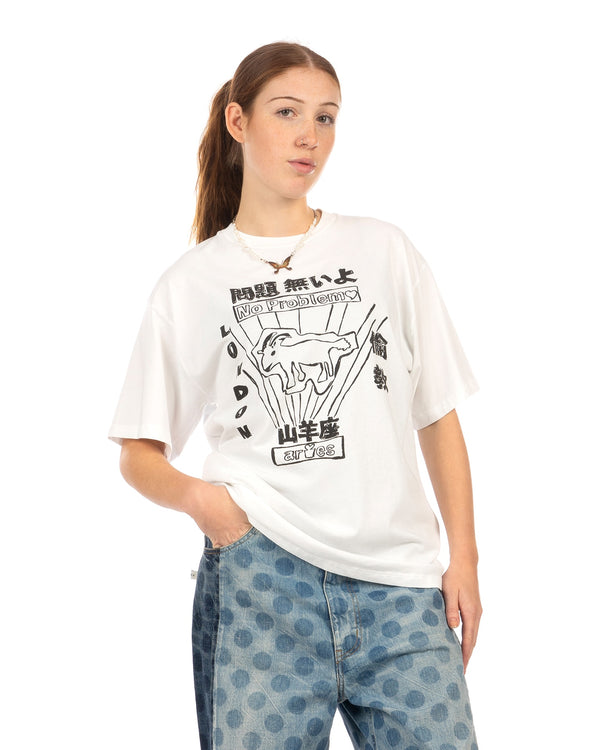 ARIES | Plastic Bag T-Shirt White - Concrete