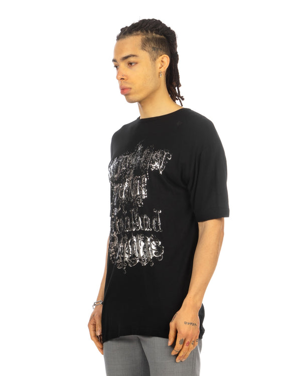 Buddhist Punk | Silver Punk Tee Black - Concrete