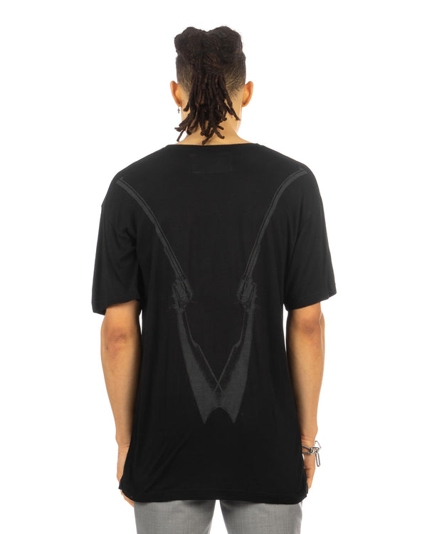 Buddhist Punk | Silver Punk Tee Black - Concrete