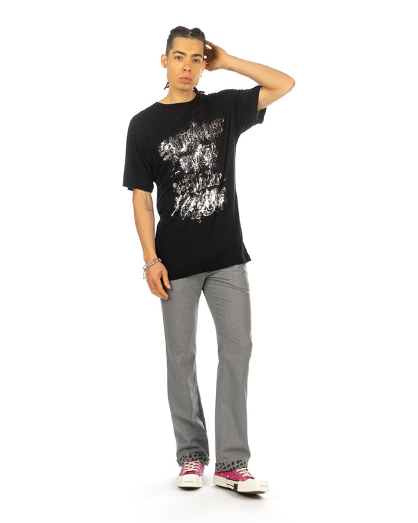 Buddhist Punk | Silver Punk Tee Black - Concrete