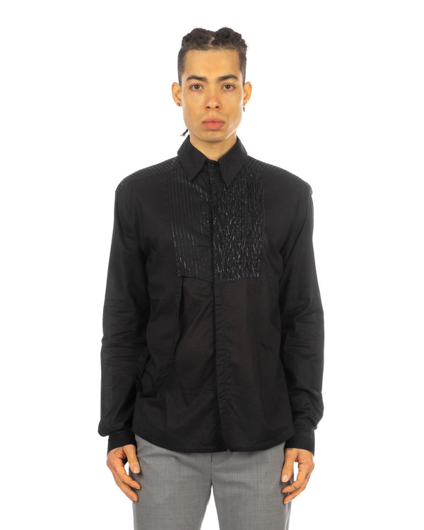 Buddhist Punk | 'Shinestriped' Shirt Black - Concrete