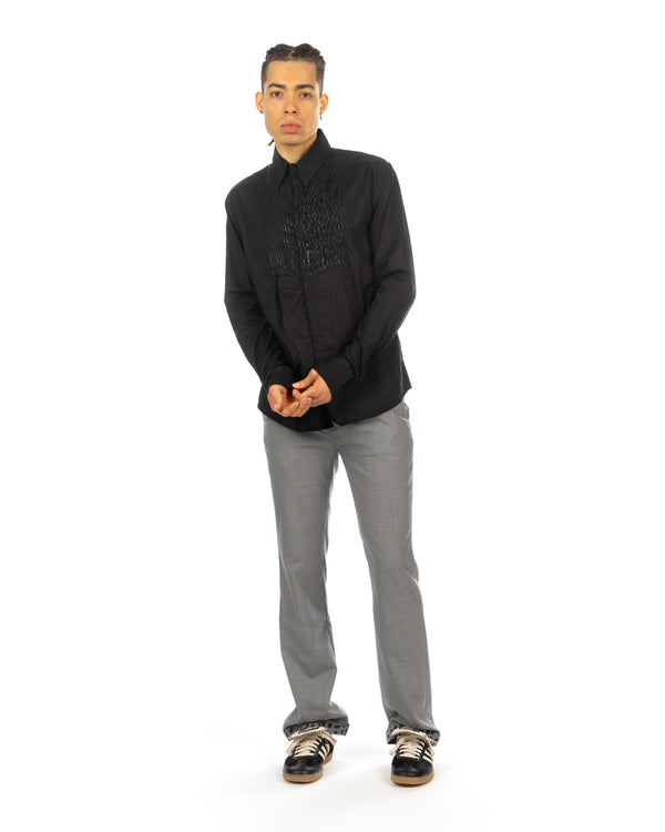 Buddhist Punk | 'Shinestriped' Shirt Black - Concrete