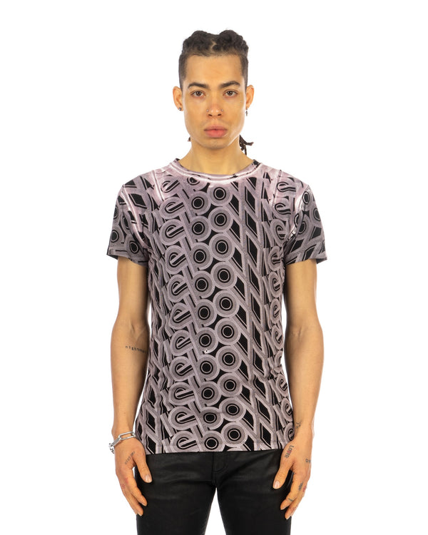 Buddhist Punk | Hypno Tee Jet Black / Salmon - Concrete