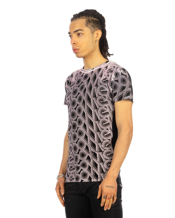 Buddhist Punk | Hypno Tee Jet Black / Salmon - Concrete