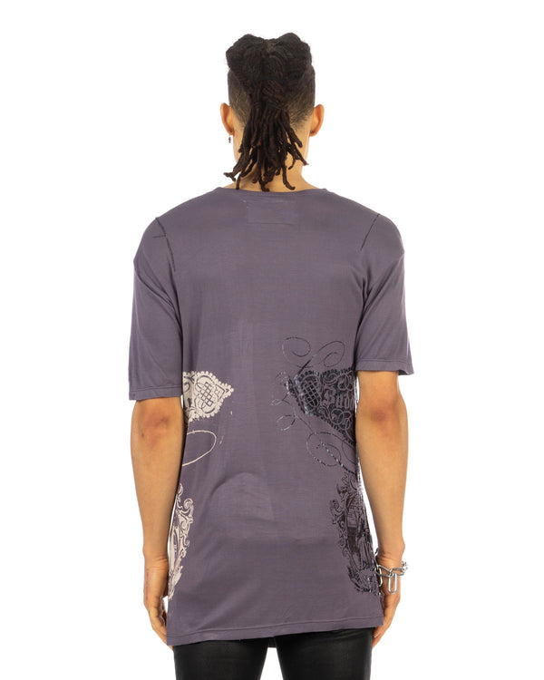 Buddhist Punk | Crown Tee Aged Purple - Concrete