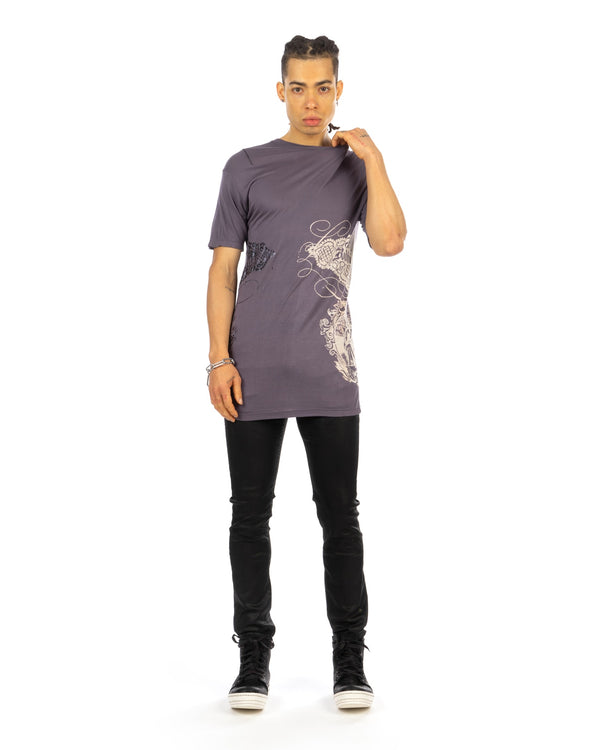 Buddhist Punk | Crown Tee Aged Purple - Concrete