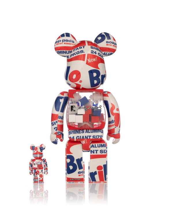 Medicom Toy | BE@RBRICK ANDY WARHOL Brillo 2022 100% & 400% - Concrete